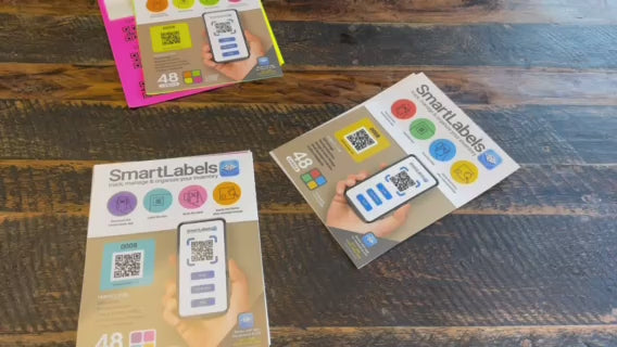 Load video: QR code labels for storage bins and organization